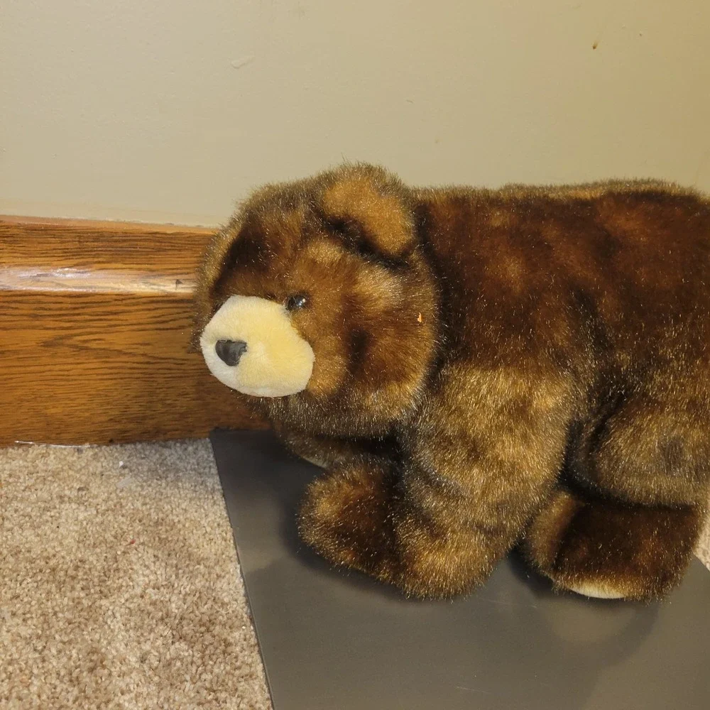 SKM Brown Bear‎ Plush Stuffed Animal Realistic Standing Bear 12